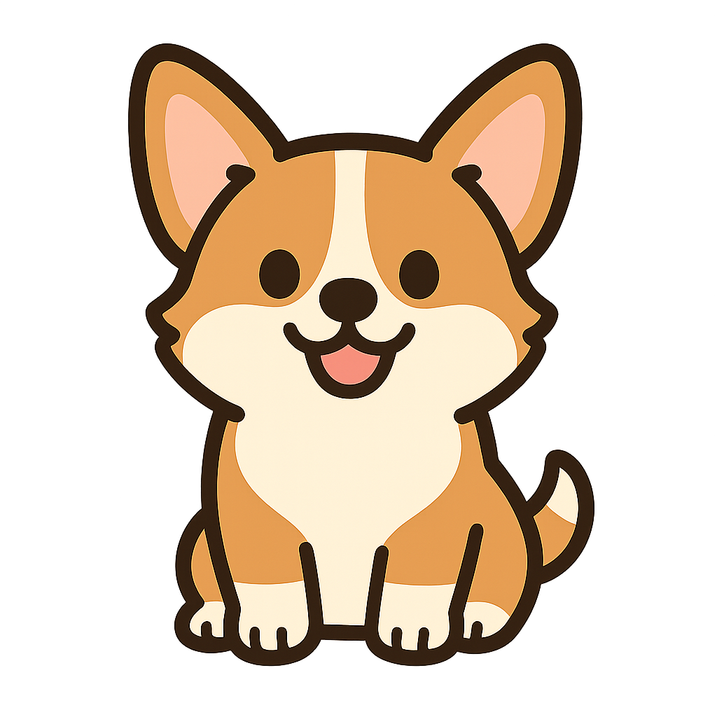 コーギーのイラスト